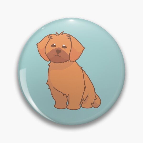 Item preview, Simple solid red Shih Tzu sitting down designed and sold by PupBubble Art.