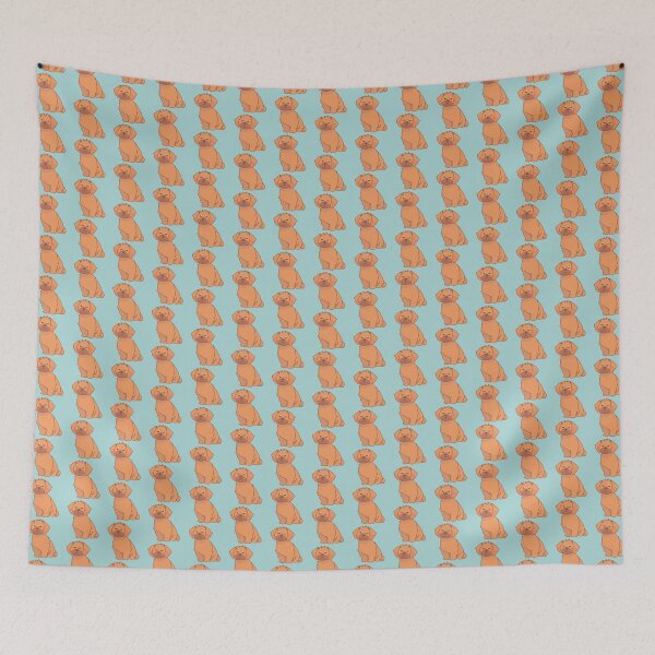 Item preview, Simple solid red Shih Tzu sitting down designed and sold by PupBubble Art.
