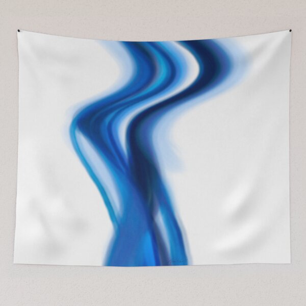 Item preview, Blue Smoke abstract art designed and sold by art64.