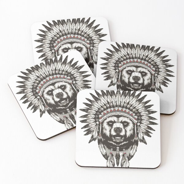 Item preview, Native American Bear Feather Headdress  designed and sold by Smix Pixels.