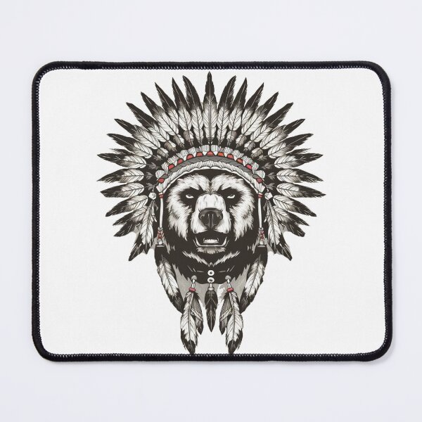 Item preview, Native American Bear Feather Headdress designed and sold by Smix Pixels.