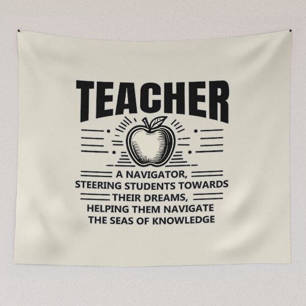 Item preview, Definition of a Teacher Quotes: Knowledge Seas Navigator designed and sold by Daqomm.