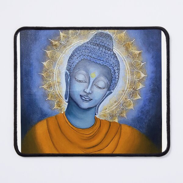 Item preview, buddha acrylic painting designed and sold by AnziArts.