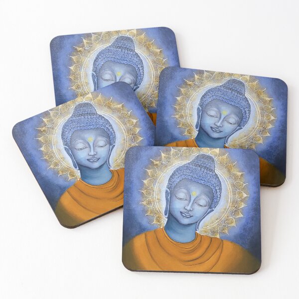 Item preview, buddha acrylic painting  designed and sold by AnziArts.