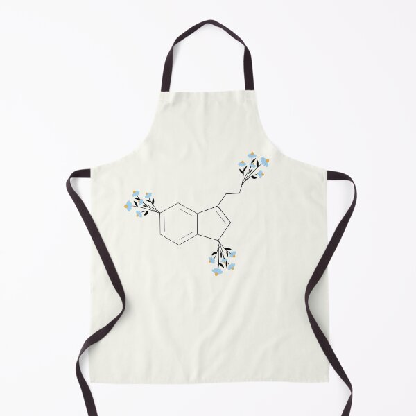 Item preview, Blue - serotonin molecule chemistry organic florals designed and sold by Neadoodles.