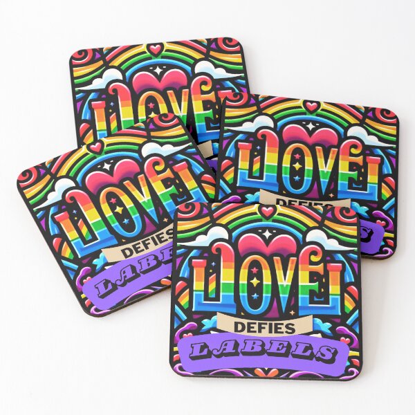 Item preview, LGBTQ Pride Rainbow. Love defies labels. LGBTQ Gay Pride Graphic Design designed and sold by ItsAKinkThing.