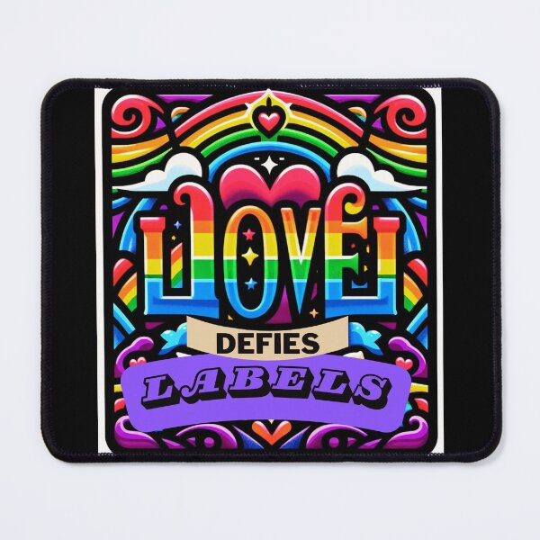 Item preview, LGBTQ Pride Rainbow. Love defies labels. LGBTQ Gay Pride Graphic Design designed and sold by ItsAKinkThing.