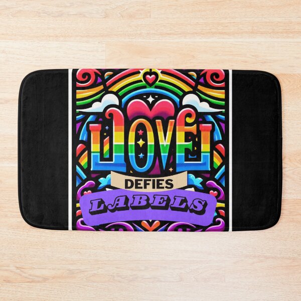 Item preview, LGBTQ Pride Rainbow. Love defies labels. LGBTQ Gay Pride Graphic Design designed and sold by ItsAKinkThing.