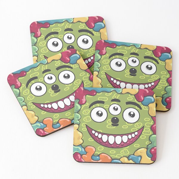Item preview, Colorful Funny Creepy Monster Face designed and sold by SpookshowDesign.