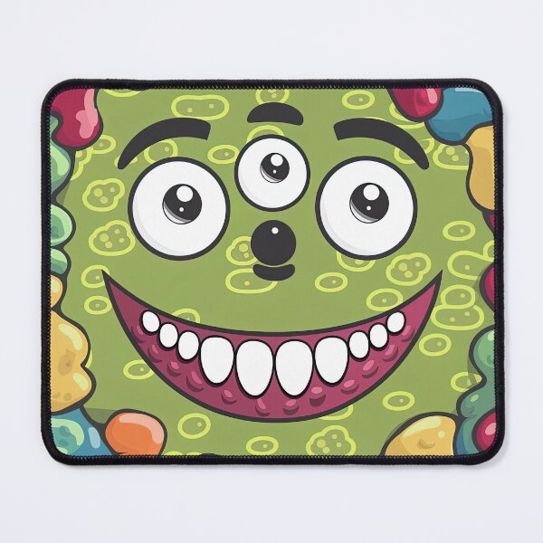 Item preview, Colorful Funny Creepy Monster Face designed and sold by SpookshowDesign.