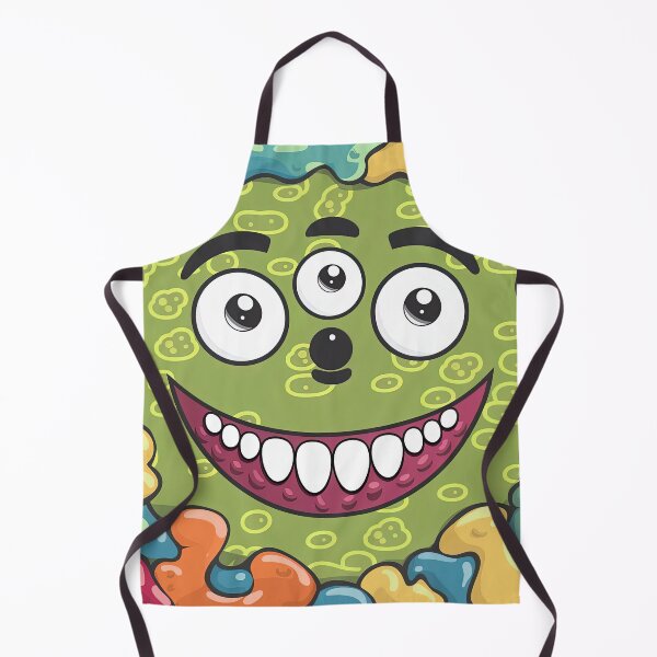 Item preview, Colorful Funny Creepy Monster Face designed and sold by SpookshowDesign.