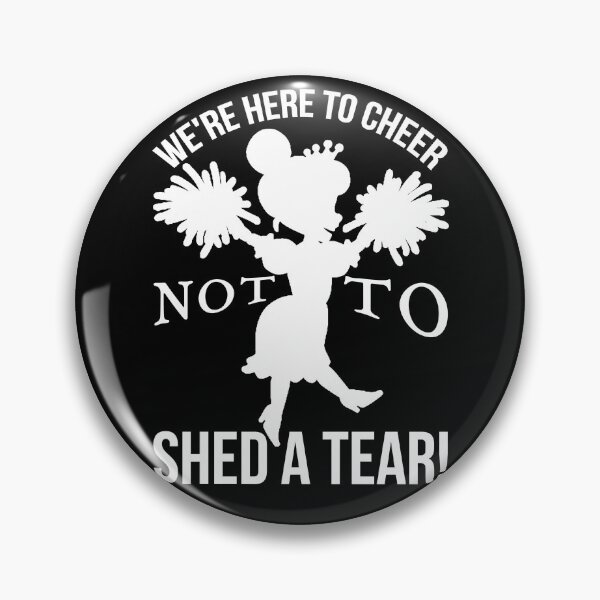 Item preview, We are here to cheer, not to shed a tear!: March Madness Doping Support white silhouette designed and sold by SplashTastic.