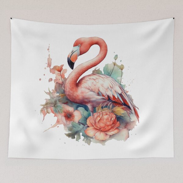 Item preview, flamingo t-shirt,Wildlife pattern T-shirts, cute pattern T-shirts, nature pattern T-shirts designed and sold by MissCirce1993.