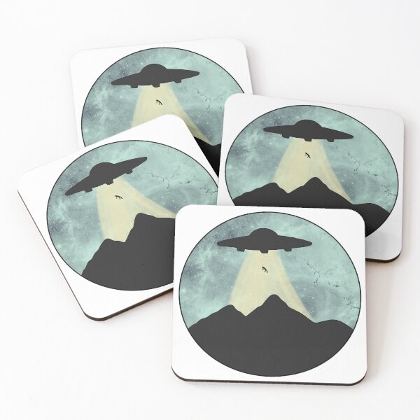 Item preview, Alien Abduction on Mountain Side Silhouette designed and sold by LunarAshes.