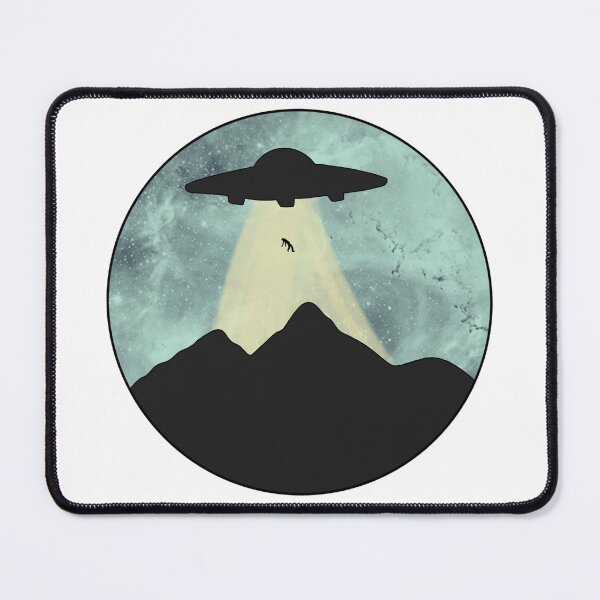 Item preview, Alien Abduction on Mountain Side Silhouette designed and sold by LunarAshes.