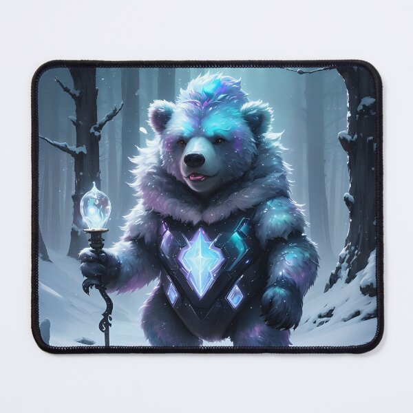 Item preview, Magical Snow Bear Guardian in the Forest | ai art designed and sold by marjessas-world.