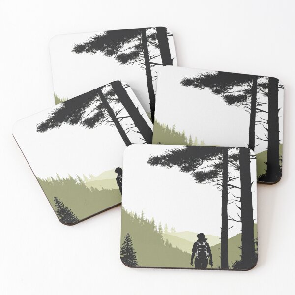 Item preview, Silhouette Amidst Forest Hues designed and sold by John v p.