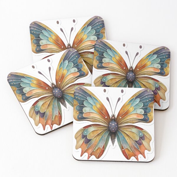 Item preview, Whimsical Butterfly, Artistic Insect, Watercolor Wings, Nature Fantasy, Imaginative Art, Colorful Lepidoptera, Fantasy Creature, Magical Butterflies, Unique Wing Design, Mystical Nature designed and sold by MDigitArtistry.