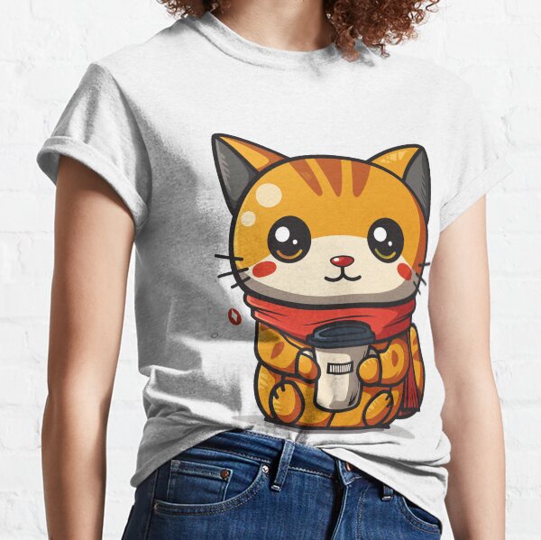 Item preview, Cuddly Kitten with Warm Coffee Delight designed and sold by dungeonwarriors.