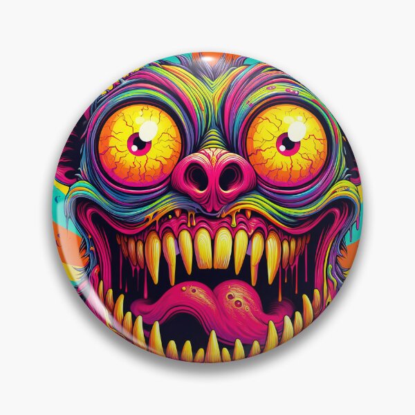 Item preview, Horror Rat Colorful Funny Creepy Monster Face designed and sold by SpookshowDesign.