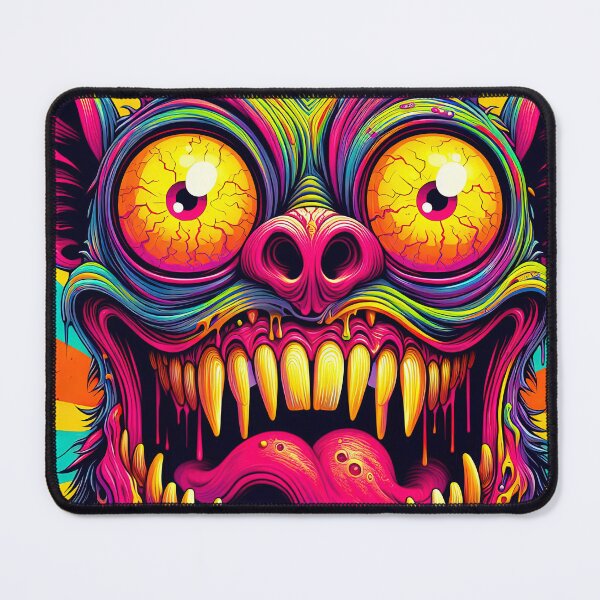 Item preview, Horror Rat Colorful Funny Creepy Monster Face designed and sold by SpookshowDesign.