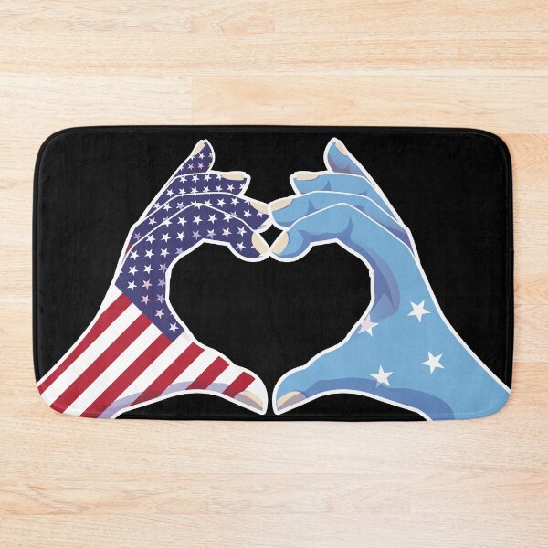 Item preview, Micronesia Micronesian USA United States American America Love Heart Peace designed and sold by FlagX.