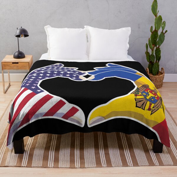 Item preview, Moldova Moldovan USA United States American America Love Heart Peace designed and sold by FlagX.