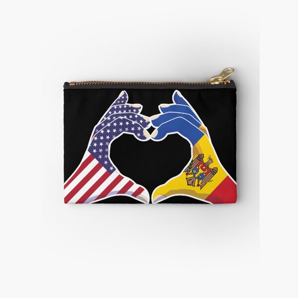 Item preview, Moldova Moldovan USA United States American America Love Heart Peace designed and sold by FlagX.