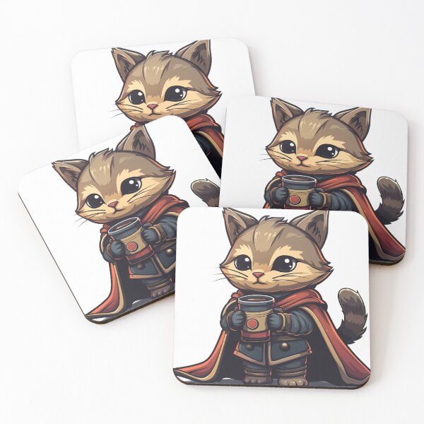 Item preview, Mystic Knight Kitten with Enchanted Elixir designed and sold by dungeonwarriors.