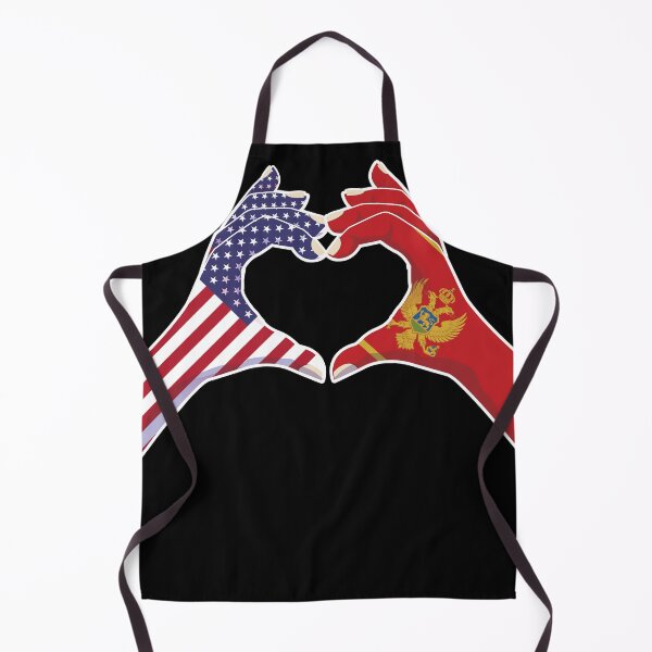 Item preview, Montenegro Montenegrin USA United States American America Love Heart Peace designed and sold by FlagX.