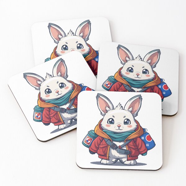 Item preview, Globe-Trotting Bunny with Flags Aflutter designed and sold by dungeonwarriors.