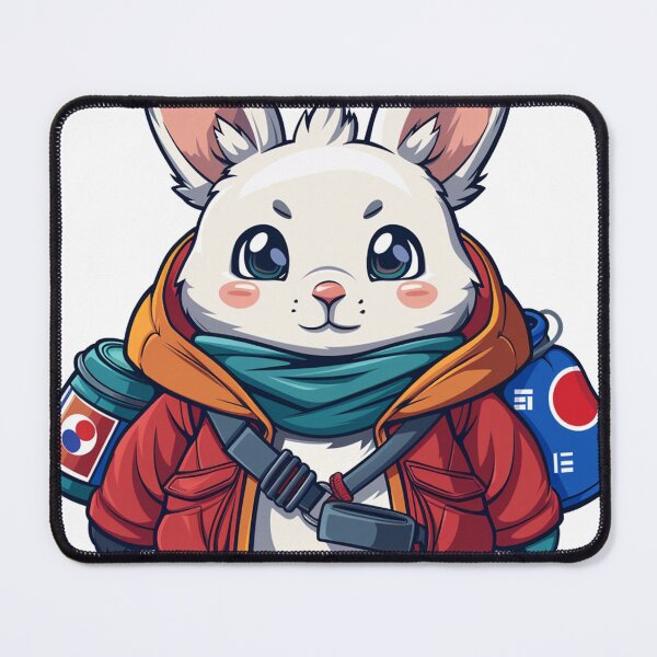 Item preview, Globe-Trotting Bunny with Flags Aflutter designed and sold by dungeonwarriors.