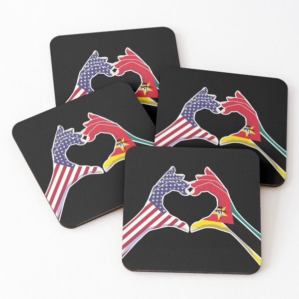 Item preview, Mozambique Mozambican USA United States American America Love Heart Peace designed and sold by FlagX.