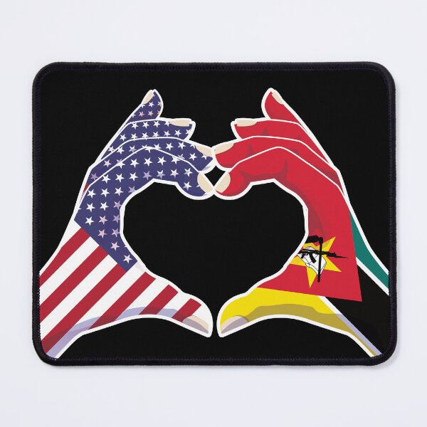 Item preview, Mozambique Mozambican USA United States American America Love Heart Peace designed and sold by FlagX.