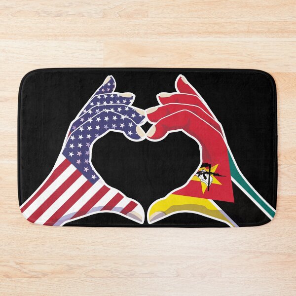 Item preview, Mozambique Mozambican USA United States American America Love Heart Peace designed and sold by FlagX.