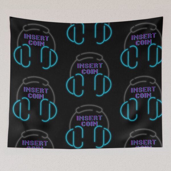 Item preview, Game On: Electric Neon Headphone Beat designed and sold by M-ormin.