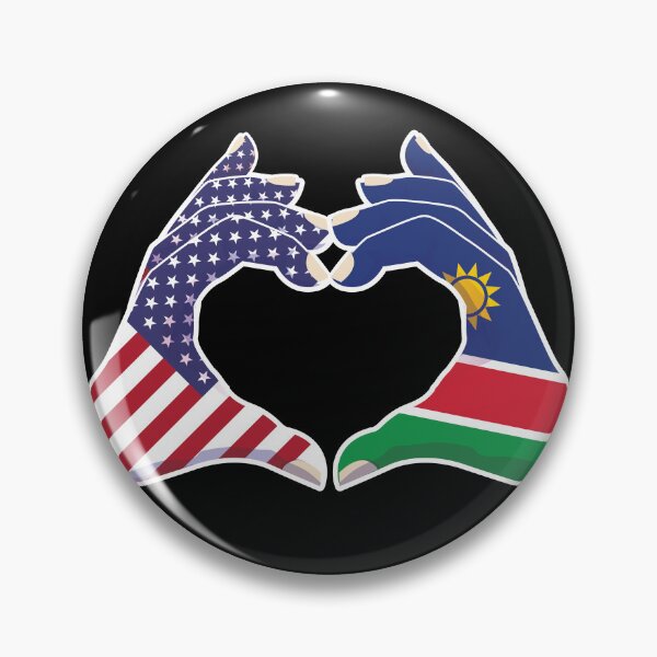Item preview, Namibia Namibian USA United States American America Love Heart Peace designed and sold by FlagX.