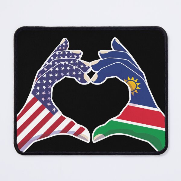 Item preview, Namibia Namibian USA United States American America Love Heart Peace designed and sold by FlagX.