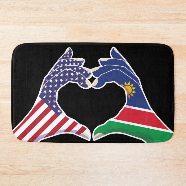 Item preview, Namibia Namibian USA United States American America Love Heart Peace designed and sold by FlagX.