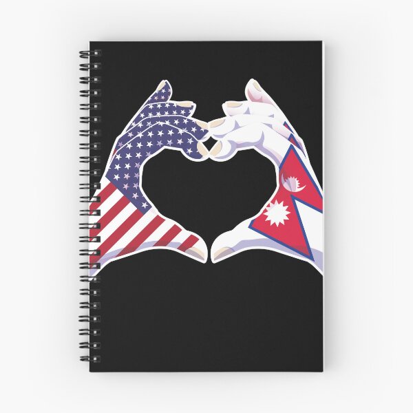 Item preview, Nepalese Nepal USA United States American America Love Heart Peace designed and sold by FlagX.