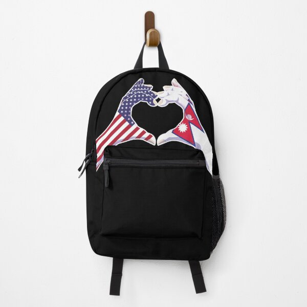 Item preview, Nepalese Nepal USA United States American America Love Heart Peace designed and sold by FlagX.