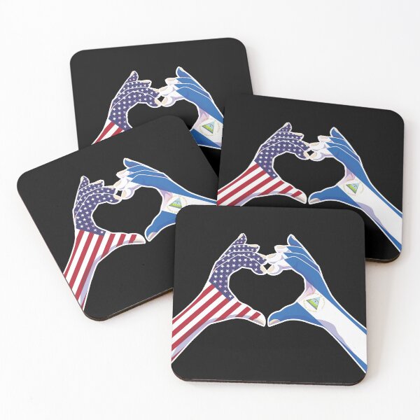 Item preview, Nicaraguan Nicaragua USA United States American America Love Heart Peace designed and sold by FlagX.