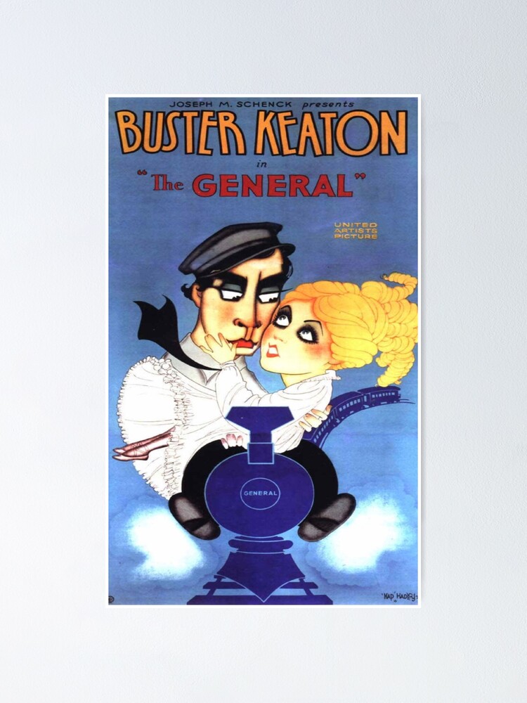 Vintage Movie Poster Buster Keaton Poster By Atticsalt Redbubble