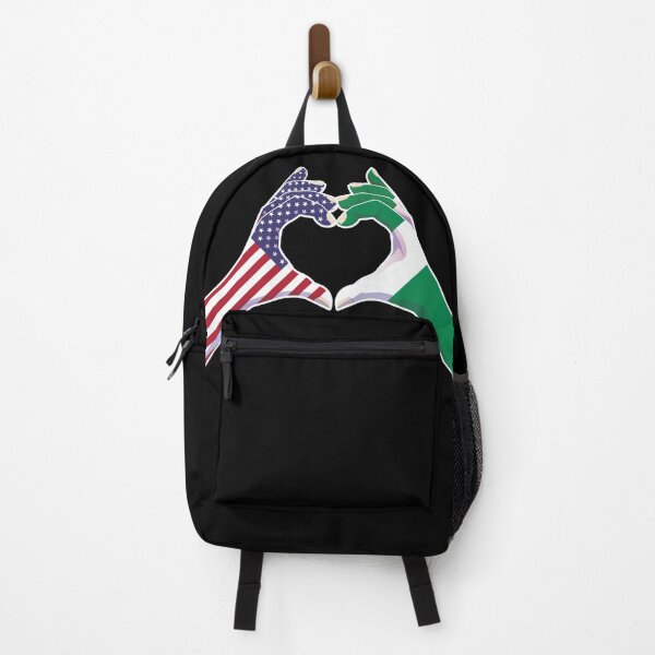 Item preview, Nigeria Nigerian USA United States American America Love Heart Peace designed and sold by FlagX.