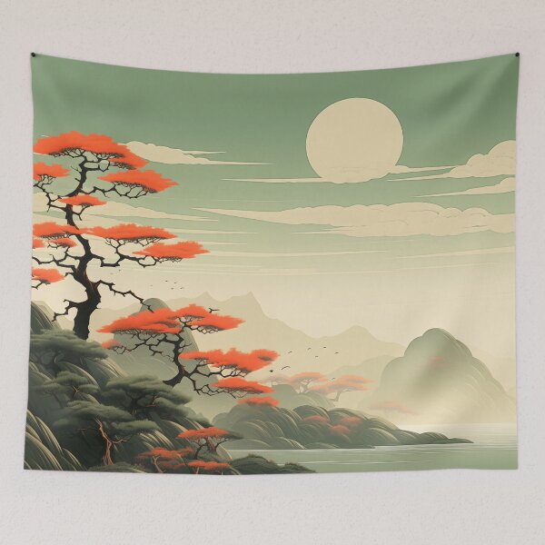 Item preview, Peaceful Eastern Landscape designed and sold by unimuse.