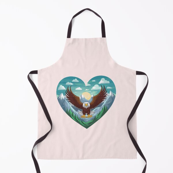 Item preview, Eagle In Heart With Mountains designed and sold by Itsheartshop.
