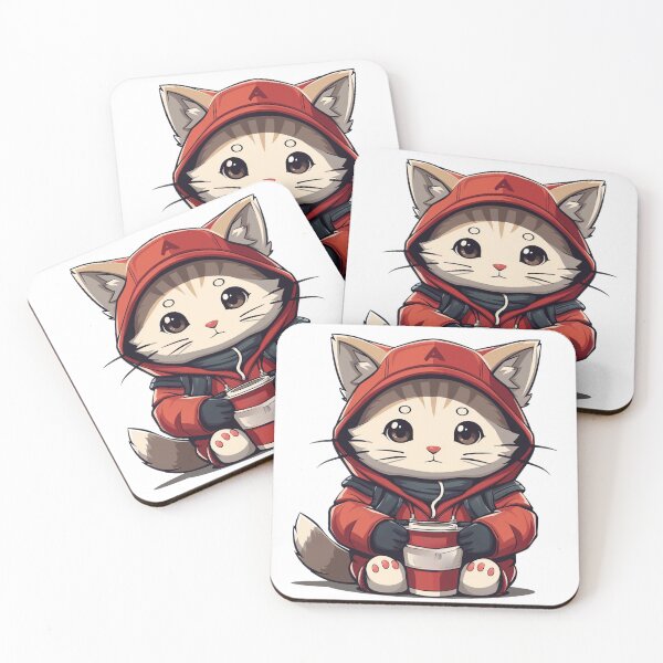 Item preview, Alpine Adventurer Kitten with a Sip of Zen designed and sold by dungeonwarriors.