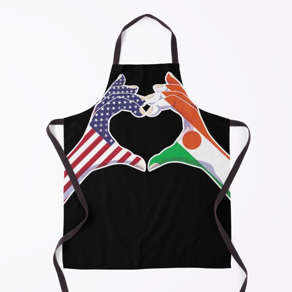 Item preview, Niger Nigerien USA United States American America Love Heart Peace designed and sold by FlagX.
