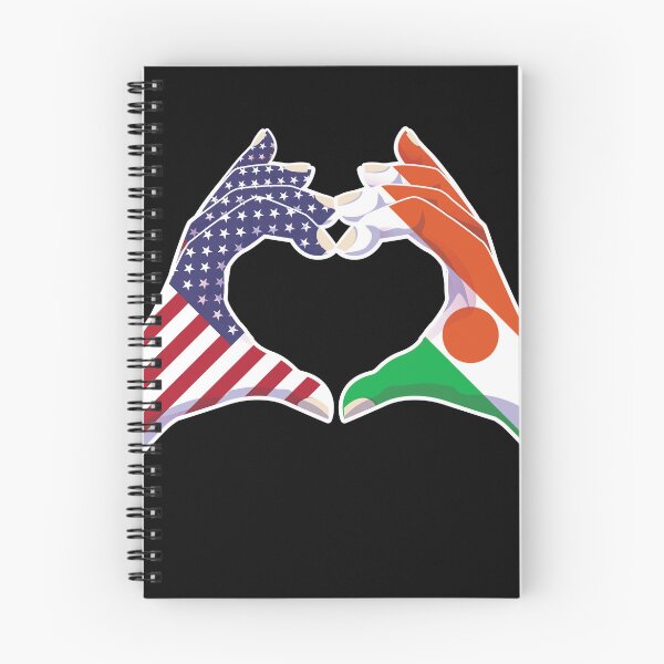 Item preview, Niger Nigerien USA United States American America Love Heart Peace designed and sold by FlagX.