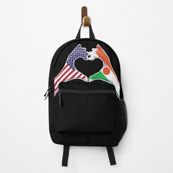 Item preview, Niger Nigerien USA United States American America Love Heart Peace designed and sold by FlagX.